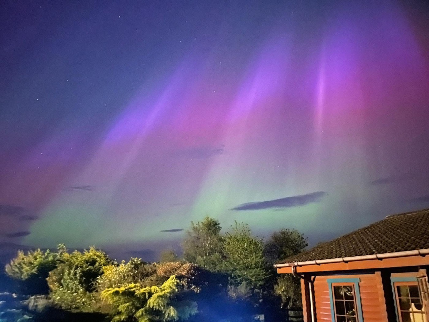 Northern Lights above Balnabrechan Lodge