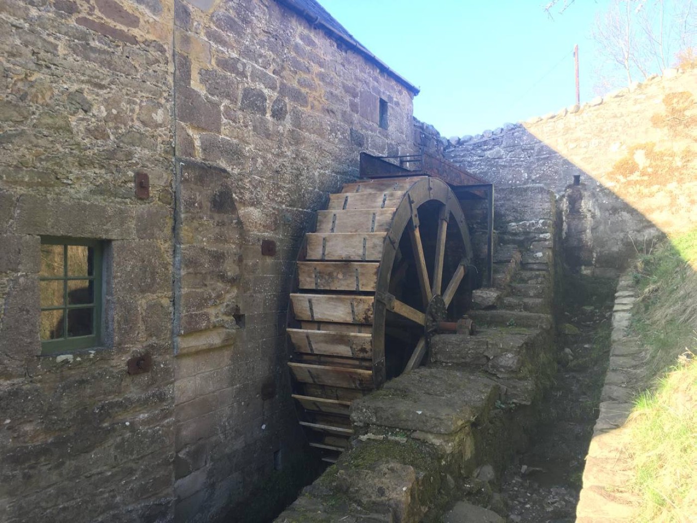 Benholm Mill waterwheel